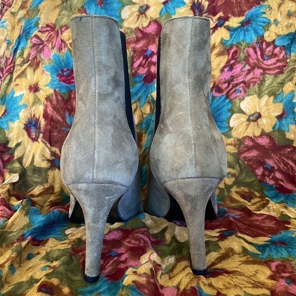 Brand New Antonio de Faria Genuine Suede Leather Olive Heeled Pull On Boots - Picture 5 of 15